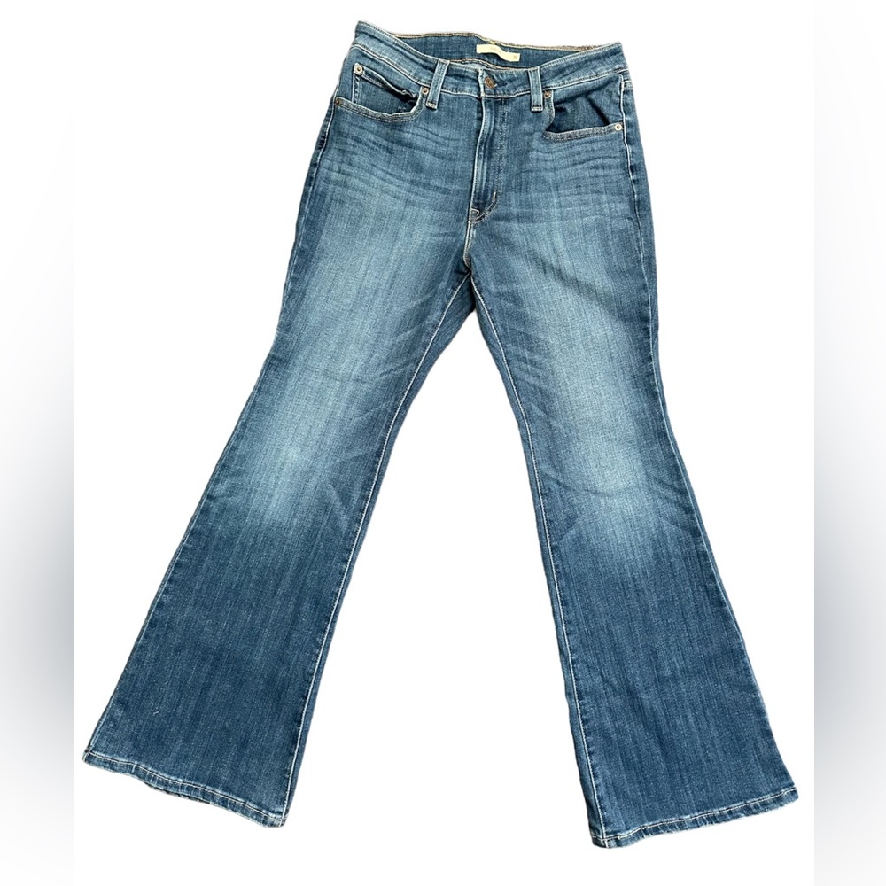 Levi’s 724 Flare Medium Stone Wash Denim Jean  - 31